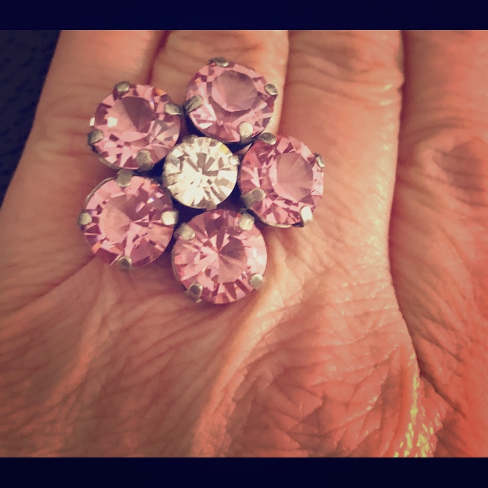 Sabika  pink petal ring